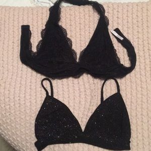 Size small bralette x 2.